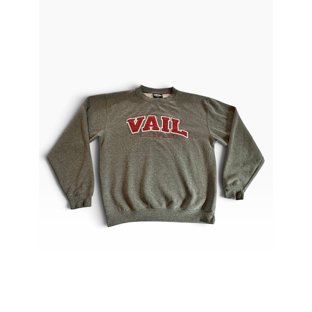 Vail Resortwear Sweatshirt Adult Medium Grey Colorado Ski Graphic